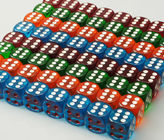 Colorful Plastic 8 / 10 / 12 / 14mm Casino Magic Dice For Betting Games Cheat