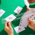 पोकर विश्लेषक के लिए काले और सफेद पीवीसी पेपर महजोंग अदृश्य बजाना कार्ड
