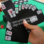 पोकर विश्लेषक के लिए काले और सफेद पीवीसी पेपर महजोंग अदृश्य बजाना कार्ड