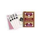 Copag टेक्सास होल्डम रेड / ब्लैक जुआ प्रॉप्स कार्ड पोकर साइज जंबो इंडेक्स के साथ
