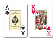 पोलिश विश्लेषक के लिए प्लास्टिक चिन्हांकित पोकर कार्ड, फोर्नियर ब्रिज 2826 बजाना कार्ड
