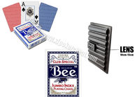 पारिस्थितिकी के अनुकूल मधुमक्खी चौड़े आकार के चिन्हांकित पोकर कार्ड / जंबो इंडेक्स कार्ड बजाना